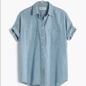 Madewell Chambray Courier Shirt Sz XXS